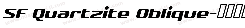 SF Quartzite Oblique字体转换